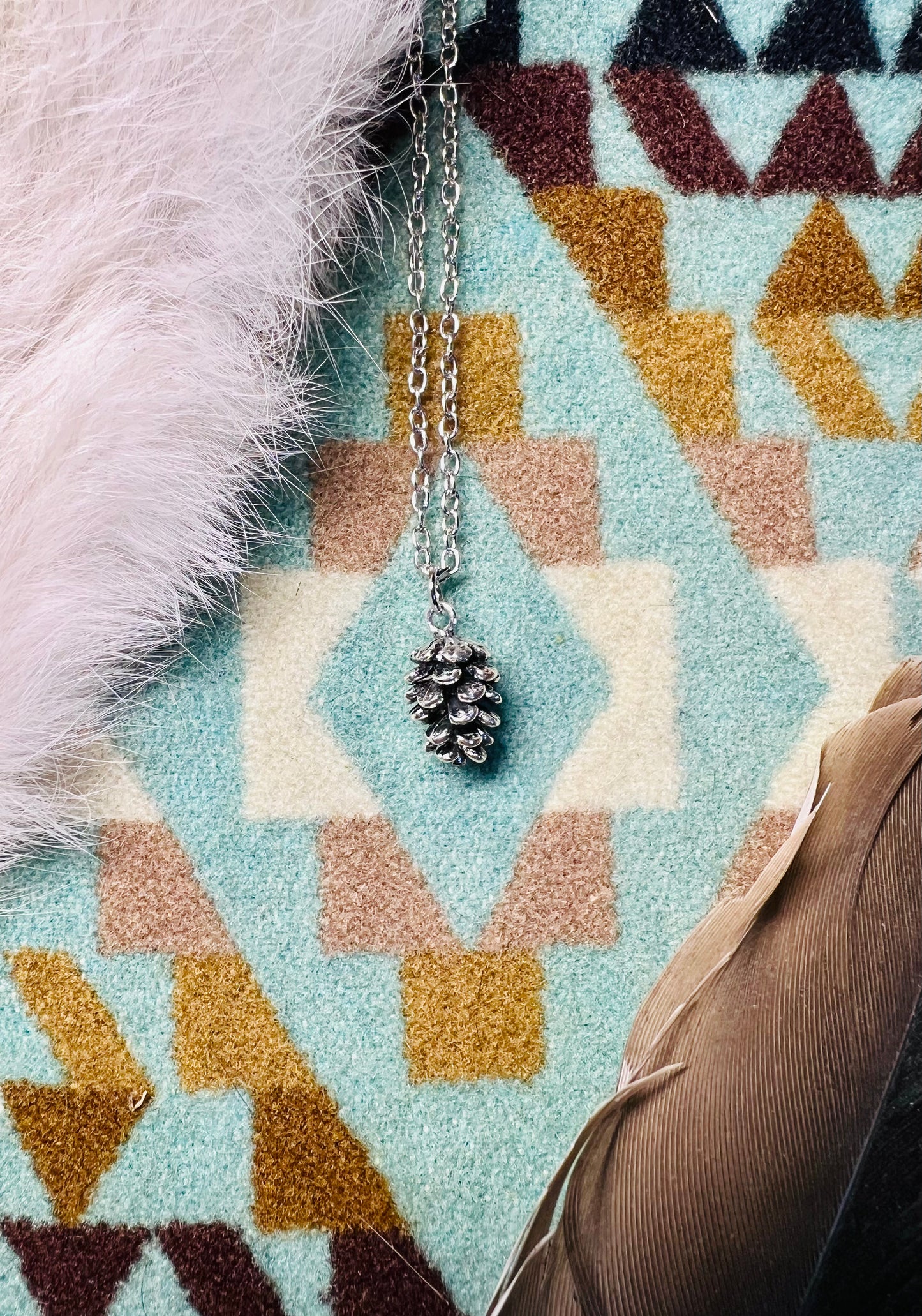 Lucky Pinecone Charm Necklace